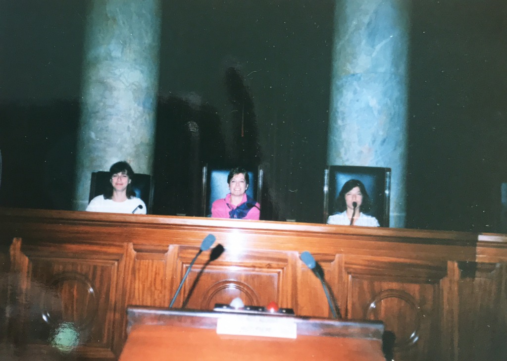 Colleen Coughlin Dream, Dream Job - Chief Justice of the U.S. Supreme Court flanked by 2 female colleagues - at the time, an unimagined 3 women on the Supreme Court!