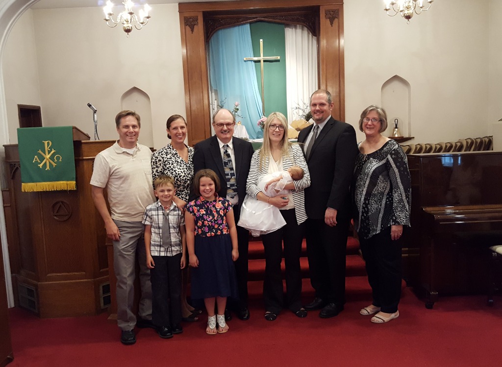 Helen (Burianek) Deithloff - Family at Izabelas baptism