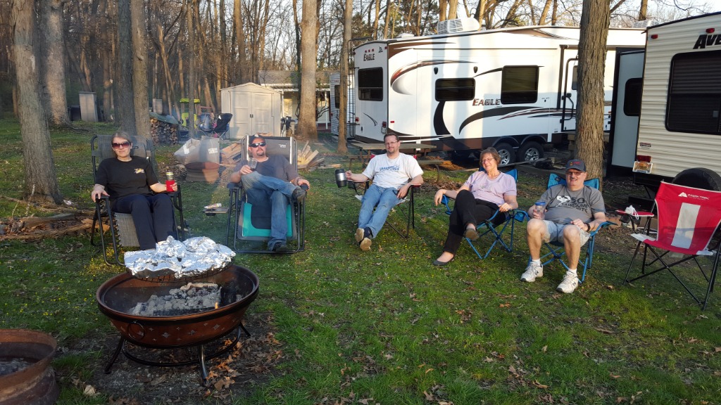 Helen (Burianek) Deithloff - Camping with son & wife and nephew